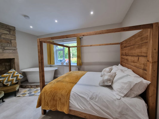 25% OFF at Checkout -
The GRAND Four Poster bed